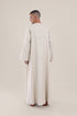 Long jellabiya with round neckline